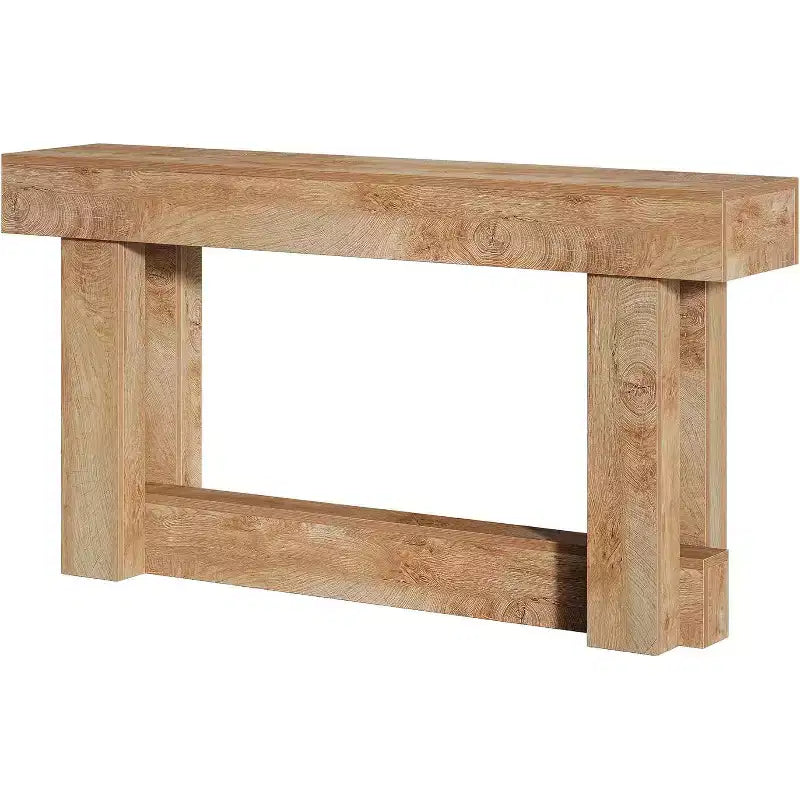 Tribesigns 62.99-Inch Wood Console Table, 2-Tier Narrow Long Farmhouse Entryway Table