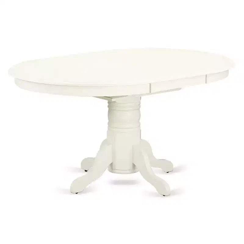 Set da pranzo 5 pezzi: tavolo ovale e sedie in lino, 42x60 pollici