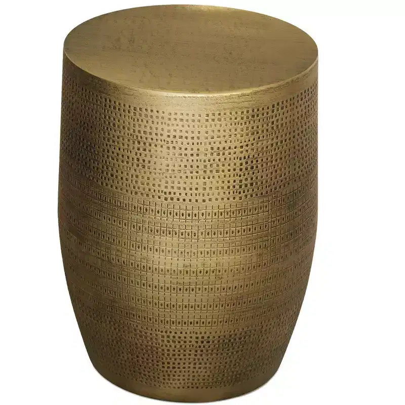 Tavolino d'appoggio in metallo modello morse Boho, larghezza 38 cm, assemblato