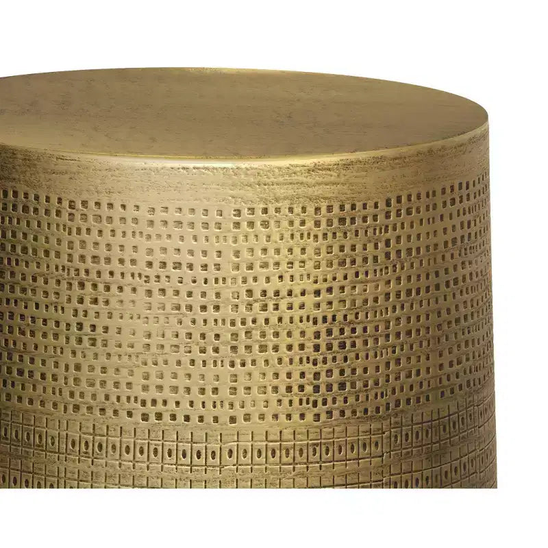 Tavolino d'appoggio in metallo modello morse Boho, larghezza 38 cm, assemblato