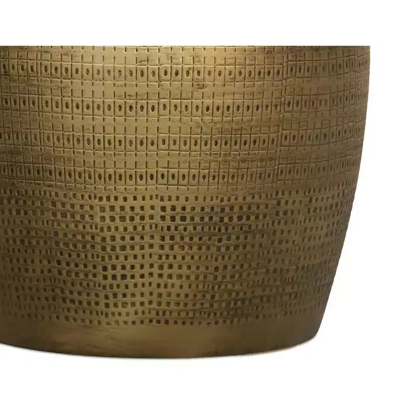 Tavolino d'appoggio in metallo modello morse Boho, larghezza 38 cm, assemblato