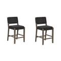 Nathan James Set of 2 Cohen Faux Leather Counter Height Barstool