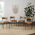 Nathan James Set of 4 Dahlia Dining Chairs